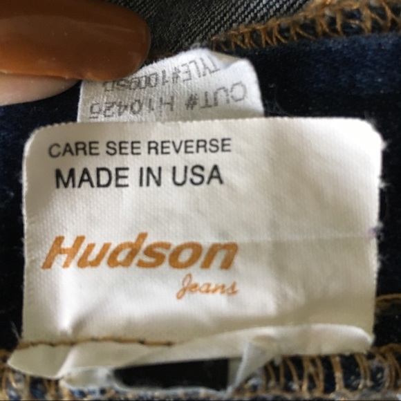 Hudson Distressed Boot-Cut Denim Jeans - Picture 6 of 8